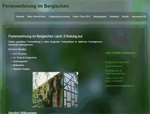 Tablet Screenshot of bergisches-fewo-idyll.de